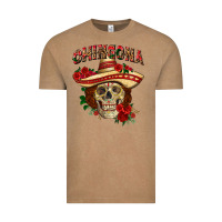 Vintage Coffee Chingona with roses Mexico Vintage Tee - HowdyJamesFarm
