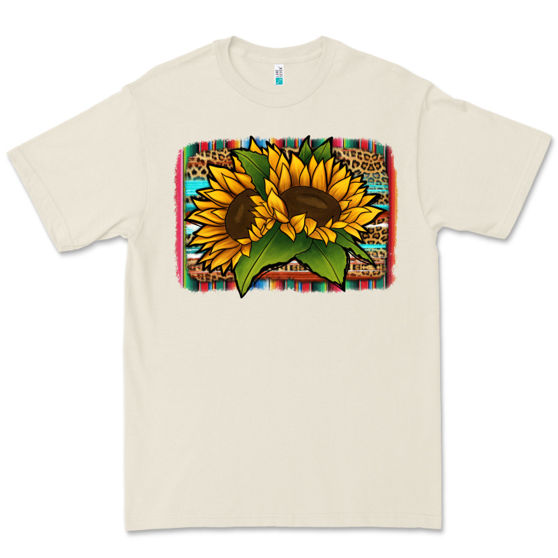 Sunflower Serape Leopard Background Premium Tee by Jasminsmagicworld | Teevron