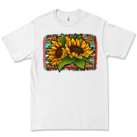 White sunflower serape leopard background Premium Tee - Jasminsmagicworld
