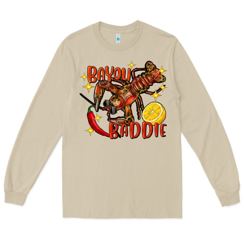 Crawfish Bayou Baddie Long Sleeve Tee by FaDigitalArtStudio | Teevron
