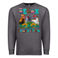Charcoal Heather relax we are all crazy  competition Premium Sweatshirt - AdoDesignShop