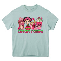 Arona cafecito y chisme with coffee cups Heavy Core Tee - texasbilliewilder