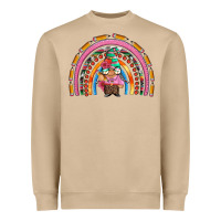 Mushroom teacher gnome rainbow Heavyweight Sweatshirt - Artiststas