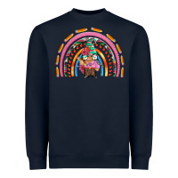 Navy teacher gnome rainbow Heavyweight Sweatshirt - Artiststas