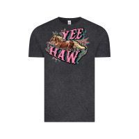 Vintage Black Yee haw Vintage Tee - HowdyJamesFarm