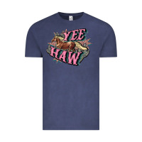 Vintage Denim Yee haw Vintage Tee - HowdyJamesFarm