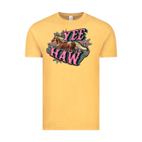 Vintage Mustard Yee haw Vintage Tee - HowdyJamesFarm