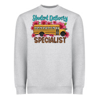 Heather Grey student delivery specialist school bus Heavyweight Sweatshirt - Artiststas