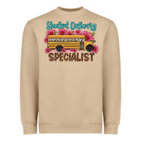 Student Delivery Specialist School Bus Heavyweight Sweatshirt | Teevron