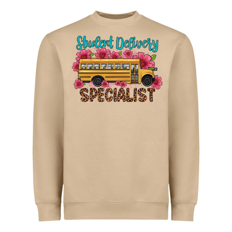 Student Delivery Specialist School Bus Heavyweight Sweatshirt by Artiststas | Teevron