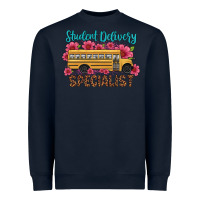 Navy student delivery specialist school bus Heavyweight Sweatshirt - Artiststas