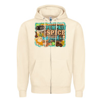 Sandshell pumpkin spice junkie Zipper Hoodie - BarkalooDesign