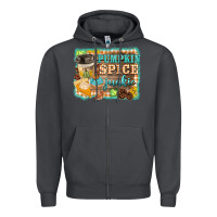 Smoke pumpkin spice junkie Zipper Hoodie - BarkalooDesign