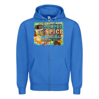 True Royal pumpkin spice junkie Zipper Hoodie - BarkalooDesign