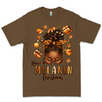 Cacao have a melanin christmas afro messy bun Premium Tee - texasbilliewilder