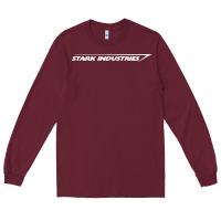 Burgundy stark industries Long Sleeve Tee - maiPhamDesign