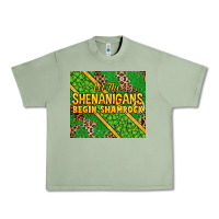 Oil Green Let the shenanigans begin shamrock tumbler Urban Heavy Tee - HowdyJamesFarm