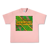 Salmon Let the shenanigans begin shamrock tumbler Urban Heavy Tee - HowdyJamesFarm
