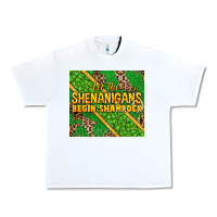 White Let the shenanigans begin shamrock tumbler Urban Heavy Tee - HowdyJamesFarm