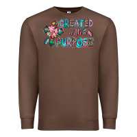 Chestnut created with a purpose Premium Sweatshirt - AdoDesignShop