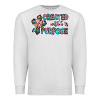 Oatmeal Heather created with a purpose Premium Sweatshirt - AdoDesignShop