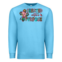 Ocean Blue created with a purpose Premium Sweatshirt - AdoDesignShop