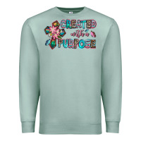 Seafoam created with a purpose Premium Sweatshirt - AdoDesignShop