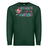 Sports Green created with a purpose Premium Sweatshirt - AdoDesignShop