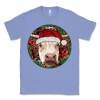 Colony Blue Hereford Cow Christmas Classic Tee - RanaPortraitStore
