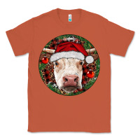 Copper Hereford Cow Christmas Classic Tee - RanaPortraitStore