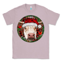 Lilac Hereford Cow Christmas Classic Tee - RanaPortraitStore