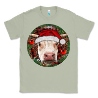 Matcha Hereford Cow Christmas Classic Tee - RanaPortraitStore