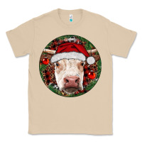 Mushroom Hereford Cow Christmas Classic Tee - RanaPortraitStore