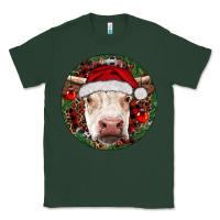 Sports Green Hereford Cow Christmas Classic Tee - RanaPortraitStore
