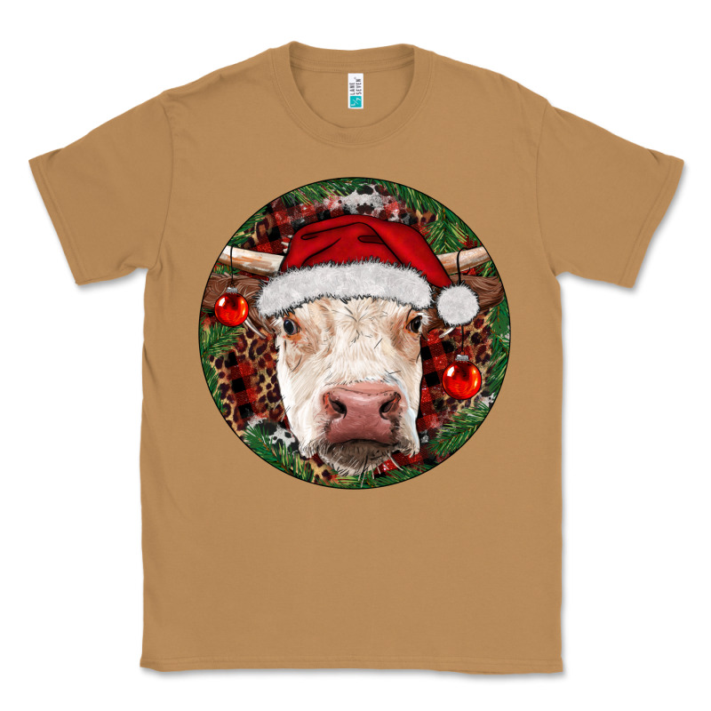 Hereford Cow Christmas Classic Tee by RanaPortraitStore | Teevron