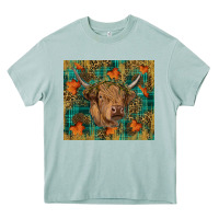Arona Western Fall Cow Heavy Core Tee - RanaPortraitStore