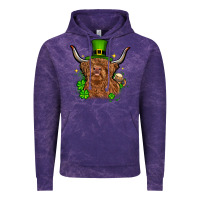 Cloud Purple St. Patrick's Day cow Vintage Hoodie - OliviaCreatesArt