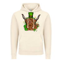 Vintage Artic St. Patrick's Day cow Vintage Hoodie - OliviaCreatesArt