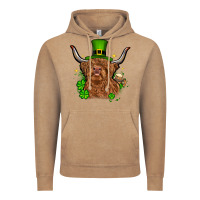 Vintage Coffee St. Patrick's Day cow Vintage Hoodie - OliviaCreatesArt