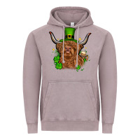 Vintage Zinc St. Patrick's Day cow Vintage Hoodie - OliviaCreatesArt