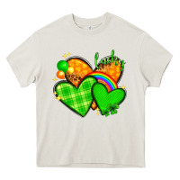 Cream st patricks day hearts png Heavy Core Tee - NancyCooperArtShop