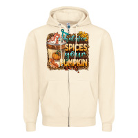 Sandshell whatever spıces your pumpkin Zipper Hoodie - BarkalooDesign