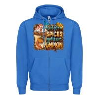 True Royal whatever spıces your pumpkin Zipper Hoodie - BarkalooDesign