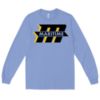 Colony Blue massachusetts maritime academy Long Sleeve Tee - maiPhamDesign
