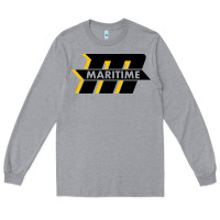 Heather Grey massachusetts maritime academy Long Sleeve Tee - maiPhamDesign