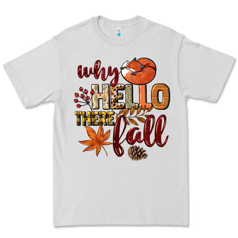 Why Hello There Fall Premium Tee by NancyCooperArtShop | Teevron