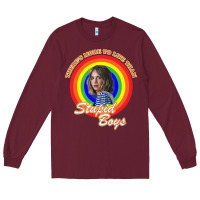 Burgundy Things There's Something Stranger Long Sleeve Tee - maiPhamDesign