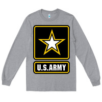 Heather Grey Army strong Classic Long Sleeve Tee - maiPhamDesign