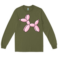 Army Green balloon dog pink Long Sleeve Tee - maiPhamDesign