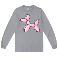 Heather Grey balloon dog pink Long Sleeve Tee - maiPhamDesign